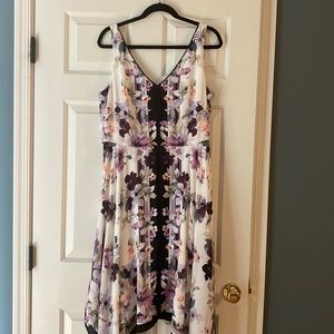 WHBM Midi-Dress with Handkerchief Hem